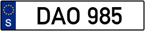 Truck License Plate